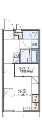 レオパレスエステシティIIの間取り画像