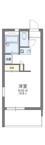 レオパレスヴィルヌーブの間取り画像