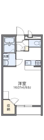 レオパレス双柳1番館の間取り画像