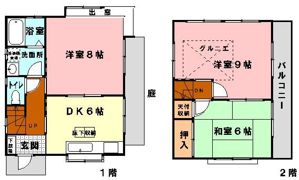 東町1丁目戸建貸家の間取り画像