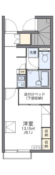 レオパレスグレイシャスの間取り画像