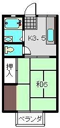 ヴィラ桔梗の間取り画像