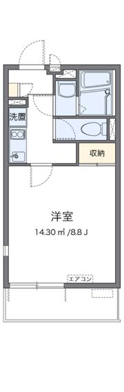 レオネクストカーサウーノの間取り画像