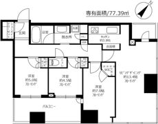 CAPITAL GATE PLACE THE TOWERの間取り画像