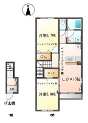 クラルテ アジュールの間取り画像