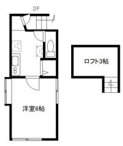 リバレイン2F（マンスリーマンション）の間取り画像