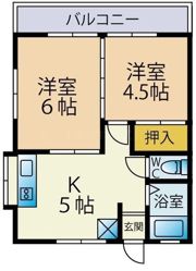 都ハイツの間取り画像