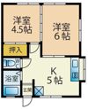 都ハイツの間取り画像