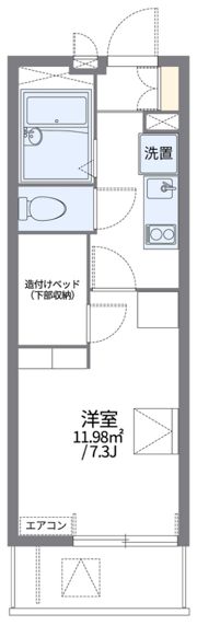 レオパレスコリーヌの間取り画像