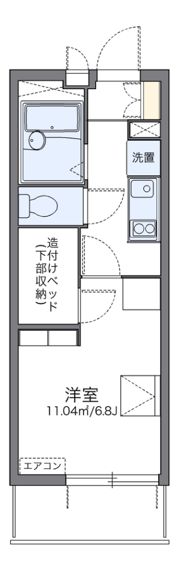 レオパレス岸町の間取り画像