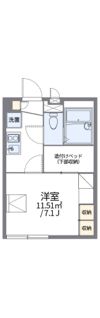 レオパレスアルテIIIの間取り画像