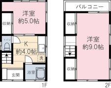 新堀2丁目戸建の間取り画像