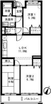 ライネスハイムIIの間取り画像