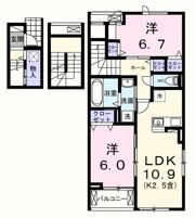 フェリス ソレアードIIIの間取り画像