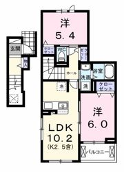 フェリス ソレアードIIIの間取り画像