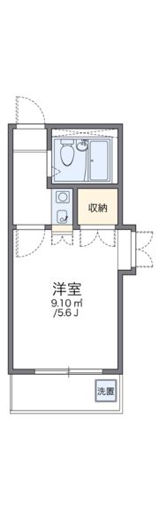 レオパレスフォンテーヌの間取り画像