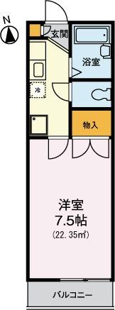 オーシャンヒルズ金森の間取り画像