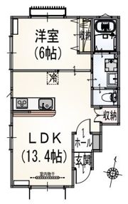 ルメール唐木田の間取り画像