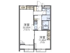 レオパレスアルタイルIIの間取り画像