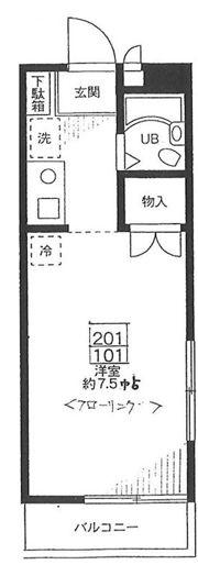 ル・クール西落合の間取り画像