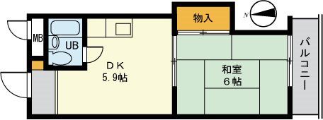 グリーンハイムさいとうの間取り画像