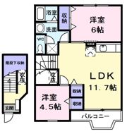 リバーNハイツの間取り画像