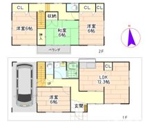 芝貸家の間取り画像