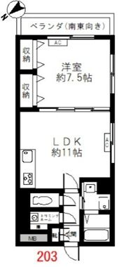 KOUJIYA七番館の間取り画像