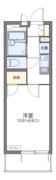 レオパレスフルートの間取り画像