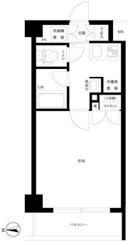 ルーブル高田馬場参番館の間取り画像