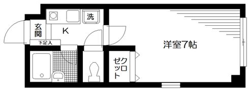 シャルレ早稲田の間取り画像