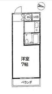 高輪スカイハイツの間取り画像