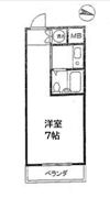 高輪スカイハイツの間取り画像