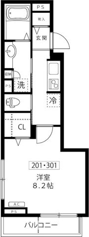ウィステリア島津山の間取り画像