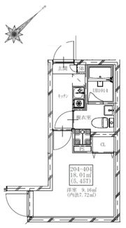 フラシア北赤羽の間取り画像