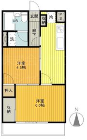 日神パレス拝島の間取り画像