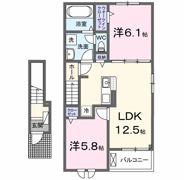セレニティ コートIの間取り画像
