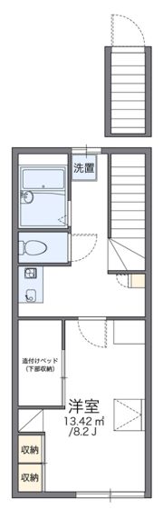 レオパレスカナルの間取り画像