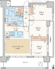 パレステージ錦糸町の間取り画像