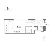 フラットカズンの間取り画像