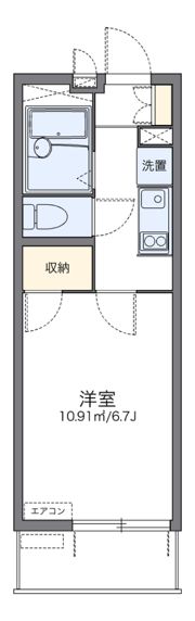 レオパレスアーバン国立の間取り画像