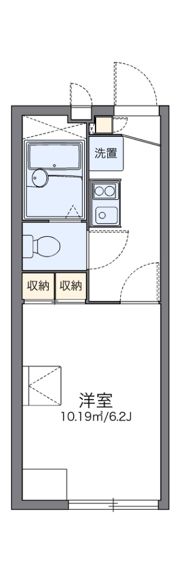レオパレスハイツ旭が丘Aの間取り画像