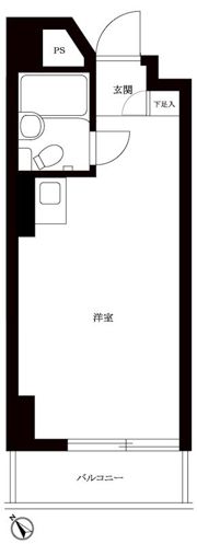 トップルーム新宿公園第2の間取り画像