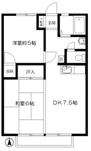 メゾンコスモA棟の間取り画像