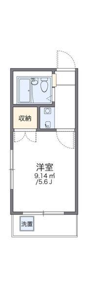 レオパレスブルーリバーの間取り画像