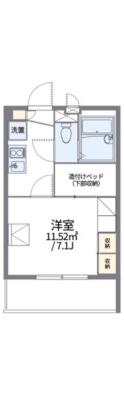 レオパレスBluetimesの間取り画像