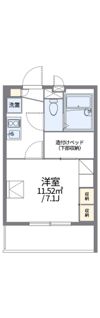 レオパレスBluetimesの間取り画像