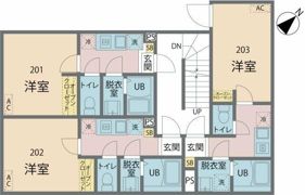 カインドネス立川IIの間取り画像