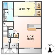 リッツパークBの間取り画像