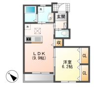 ウエストヒルズの間取り画像